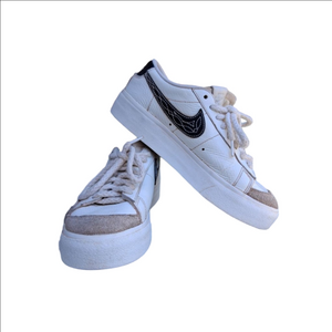 Women's Nike Blazer Low Platform Sneakers White Black US 9